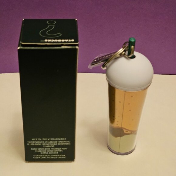 Starbucks Surprise Cold Cup Keychain. Carmel Ribbon Crunch - Picture 2 of 4